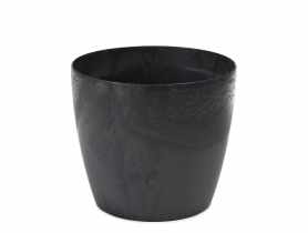 Donica Magnolia 210 recycled, czarny beton LAMELA
