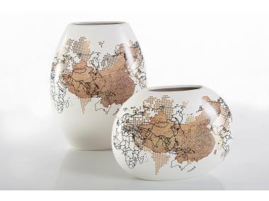 Zdjęcie: Wazon ceramiczny 24x11x31 cm 91142 EUROFIRANY