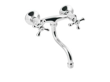 Zdjęcie: Bateria umywalkowo-zlewkozmywakowa Roma chrom, S 25 cm INVENA