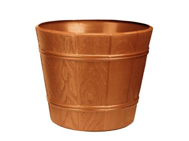 Zdjęcie: Doniczka drewnopodobna 38 cm - 7212 terakota VERDENIA