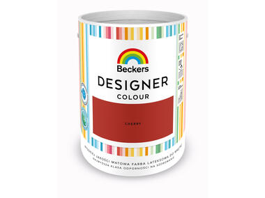 Zdjęcie: Farba lateksowa Designer Colour colour cherry 2,5 L BECKERS