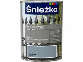 Emalia chlorok stalowy RAL7046 0,9L ŚNIEŻKA