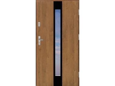 Zdjęcie: Drzwi zewnętrzne stalowo-drewniane Disting Ezio 13 Winchester 90 cm prawe KR CENTER