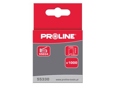Zdjęcie: Zszywki półokrągłe 12x6,2x1,2x0,52 mm, 1000 szt. PROLINE