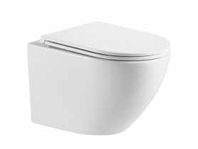 Miska WC podwieszana Limnos okrągła, z deską wolnoopadającą INVENA