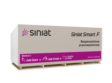Płyta g-k 12,5x1200x2600 mm Siniat Smart F, GKF SINIAT