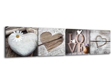 Zdjęcie: Obraz Multicanvas Shabby 4x32x32 cm St197Sepi STYLER