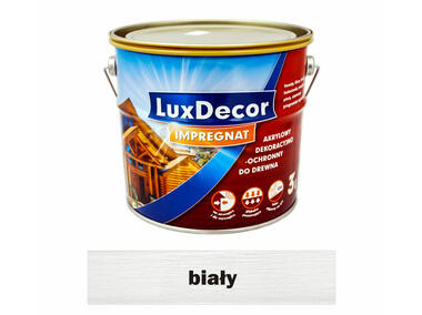Impregnat do drewna 3 L biały LUXDECOR