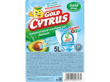 Zdjęcie: Balsam do mycia naczyń Aloes&Awokado 5 L GOLD CYTRUS