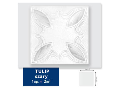 Zdjęcie: Kaseton Exclusiv Tulip szary (2 m2) biały DMS