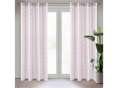 Zdjęcie: Firana gotowa Benay 140x250 cm różowy EUROFIRANY