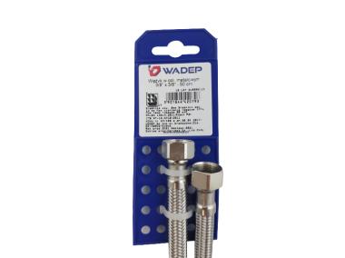 Zdjęcie: Wężyk w oplocie metalowym - 3/8"x3/8" - 50cm WADEP