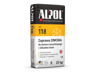 Zdjęcie: Zaprawa zimowa do betonu komórkowego i silikatów biała 25 kg AZ118 ALPOL