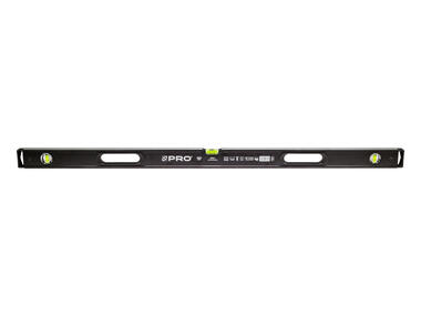 Zdjęcie: Poziomnica PRO900 Heavy Duty malowana czarna dwustronnie frezowana z uchwytami 120 cm PRO