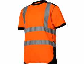 Koszulka T-Shirt ostrzegawcza, pomarańczowo-czarny, XL, CE, LAHTI PRO