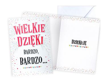 Zdjęcie: Karnet V-076 Wielkie dzięki KUKARTKA