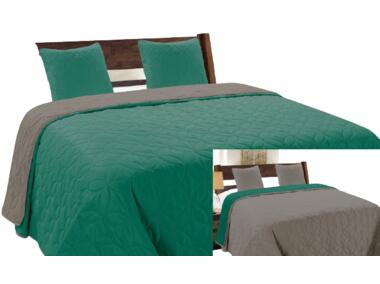 Zdjęcie: Narzuta Vigo II 180x220+2/40 cm 013 emerald-graphite EUROMAT