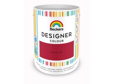 Zdjęcie: Farba lateksowa Designer Colour red deluxe 5 L BECKERS