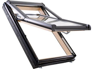 Okno wysokoosiowe Designo R79, drewno, 65x98 cm  z Termo-blokiem WD ROTO