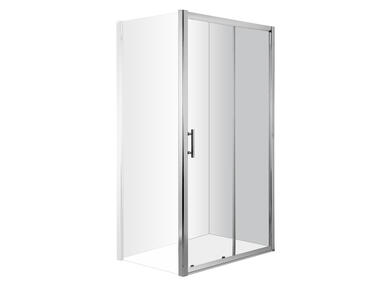 Zdjęcie: Drzwi prysznicowe wnękowe 160 cm - przesuwne Cynia chrom DEANTE