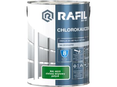 Zdjęcie: Emalia chlorokauczuk zielony miętowy RAL6029 5L RAFIL