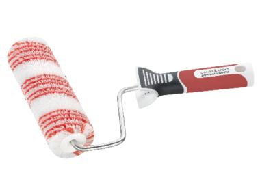 Zdjęcie: Rolka WallStar 15 cm C30 włókno ciągłe 3 x czerwony pasek 3K CIRET