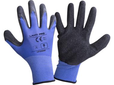 Rękawice lateks niebiesko-czarne l212407p, 12 par, "7",CE, LAHTI PRO
