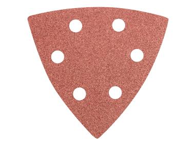 Zdjęcie: Papier ścierny delta na rzep 93 x 93 mm K 100, 5 sztuk z otworami GRAPHITE