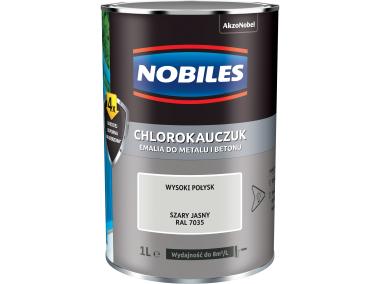 Farba emalia chlorokauczukowa 1 L szary jasny NOBILES