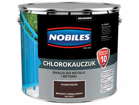 Farba emalia chlorokauczukowa 10 L brązowy czekoladowy NOBILES