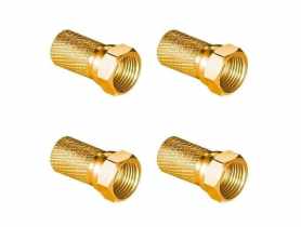 Wtyk sat F 6,8 mm Gold CU LB0104 - 4 szt. VAYOX