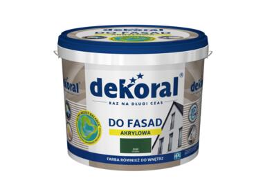 Zdjęcie: Farba fasadowa zielona 5 L Polinit DEKORAL