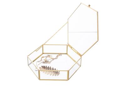 Zdjęcie: Szkatułka szklana 20x19 cm Golden Honey ALTOMDESIGN