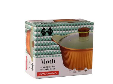Zdjęcie: Rondel aluminiowy Modi 20 cm - 2,4 L z pokrywką FLORINA