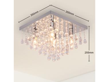 Zdjęcie: Lampa plafon Piccadilly 5ck chrom kwadrat ADRILUX