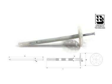 Zdjęcie: Łącznik izolacji 10x300 mm z metalowym trzpieniem STALCO
