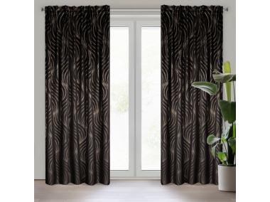 Zdjęcie: Zasłona 140x270 cm, taśma flex EUROFIRANY