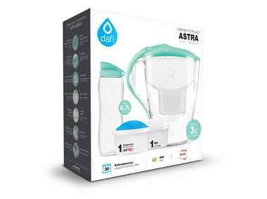 Zdjęcie: Dzbanek filtrujący Astra Unimax 3 L + bidon + filtr Unimax + filtr Unimax Mg+ DAFI