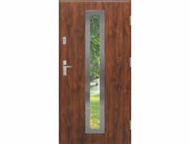Drzwi zewnętrzne stalowo-drewniane Disting Otello 03 Dąb złoty 100 cm prawe KR CENTER
