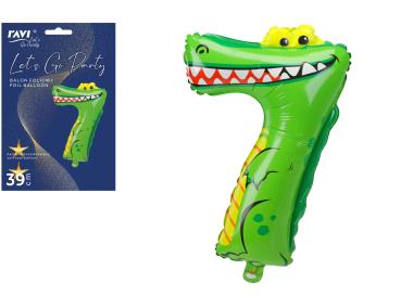 Zdjęcie: Balon foliowy LGP 40 cm Animals Cyfra 7 DECOR
