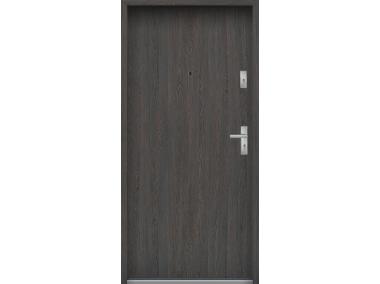 Zdjęcie: Drzwi wejściowe do mieszkań Bastion N-02 Wenge deska 80 cm (NW) lewe ODP KR CENTER
