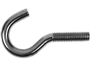 Zdjęcie: Haki wygięte z gwintem metrycznym ocynkowane M 5x50 mm, 2 sztuki HSI