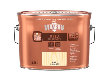 Zdjęcie: Olej do drewna bezbarwny D01 2,5L VIDARON