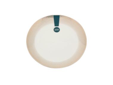 Zdjęcie: Talerz deserowy Bella 20 cm dekoracja złote romby ALTOMDESIGN