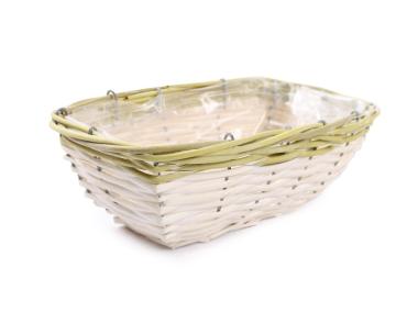 Zdjęcie: Koszyk do obsadzania kwiatami 26x17x10 cm prostokątny TIN TOURS
