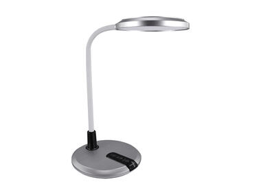 Lampka biurkowa SMD LED Platon Led Silver kolor srebrny max 6,5 W STRUHM