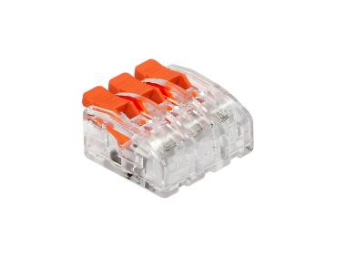 Złączka instalacyjna zaciskowa 3-przewodowa; na dowolny przewód 0,2-4mm2; IEC 450V/32A; 10 szt. ORNO