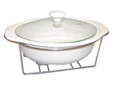 Zdjęcie: Półmisek z podgrzewaczem Oval 28 cm - 1,2 L FLORINA