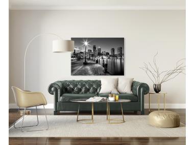 Zdjęcie: Obraz Glasspik 70x100 cm Gl069 Miasto B&W STYLER