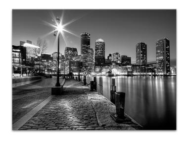 Zdjęcie: Obraz Glasspik 70x100 cm Gl069 Miasto B&W STYLER